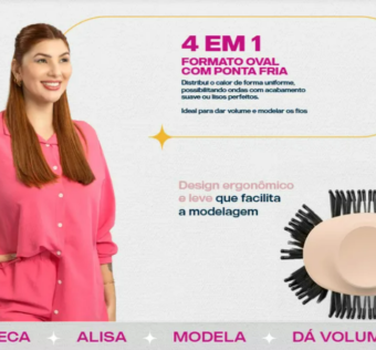 escova secadora britânia soft 4 em 1