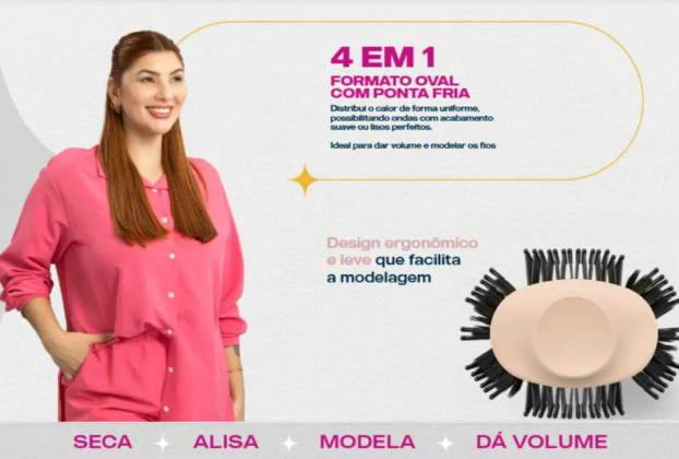 escova secadora britânia soft 4 em 1